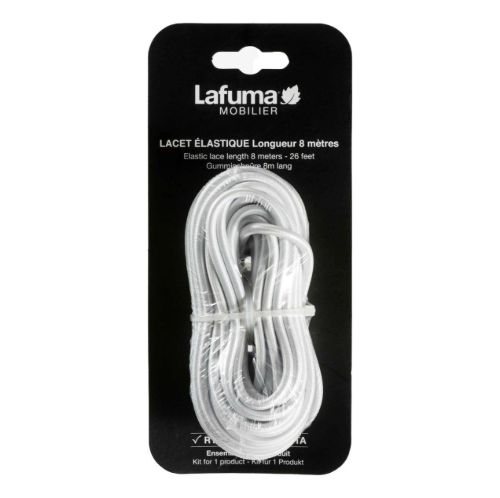 Lafuma Elastic Lace L: 8 m - Blanc