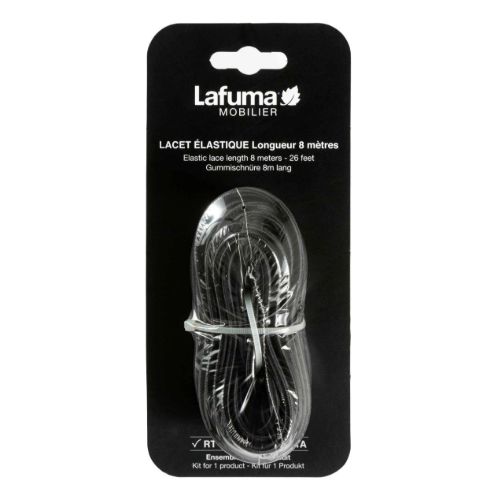 Lafuma Elastic Lace L: 8 m - Noir