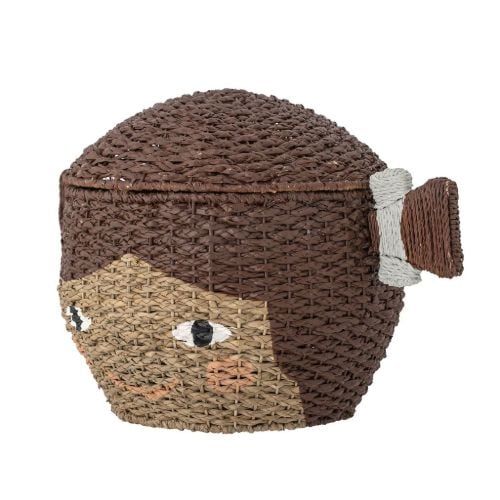 Bloomingville Mini-Lill-Korb mit Deckel, H: 44 cm – Bankuangras