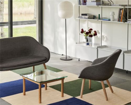 HAY Common Stehlampensockel H: 130 cm – Weiches Schwarz