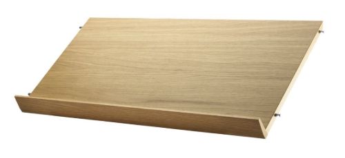 String Furniture Magazine Shelf Solid B: 78 cm - Oak OUTLET