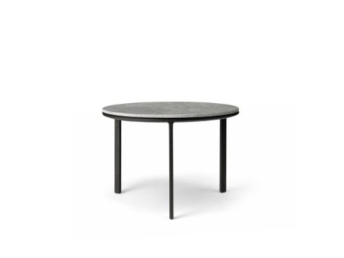 Vipp 423 Couchtisch Ø: 60 cm – Marmor/Himmelgrau