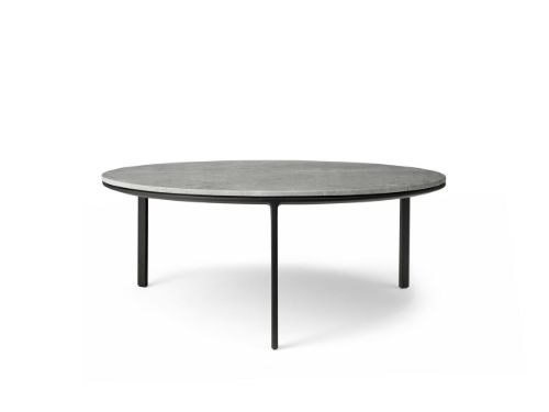 Vipp 425 Couchtisch Ø: 90 cm – Marmor/Himmelgrau