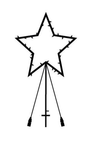 Sirius Top Line Garden Star 40 LED lys