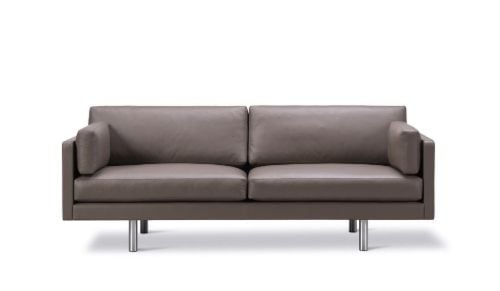 Erik Jørgensen EJ220 2062 2 Pers. Sofa 100 L: 212 cm - Brun Omni Læder/Krom