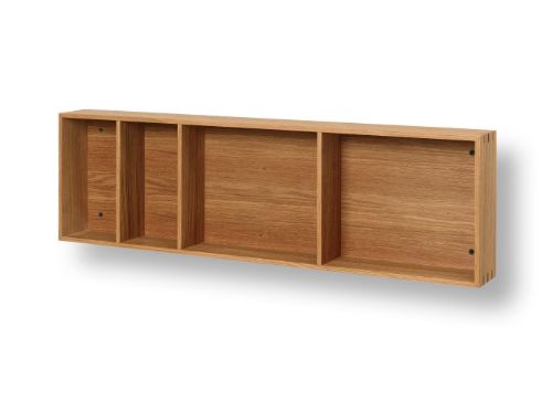 Ferm Living Bon Shelf L: 47 cm – Wandteppich aus geölter Eiche, 165 x 100 cm – Natur