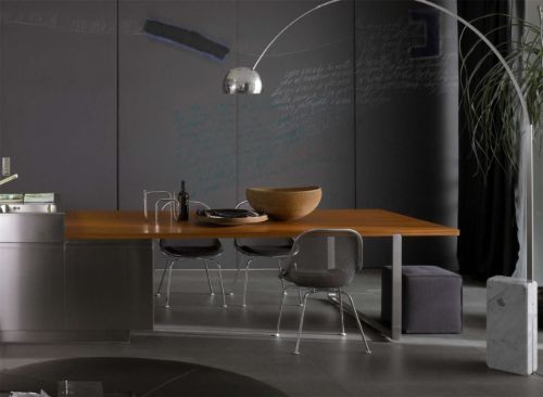 FLOS Arco Stehleuchte LED H: 240 cm - Weißer Marmor