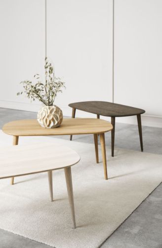 Thomsen Furniture Eichen-Couchtisch 60x100 cm – Rauchfarbene Eiche