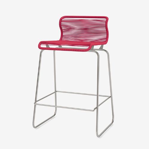 Montana Panton One Kitchen SH: 65 cm - Stainless Steel/Scarlett