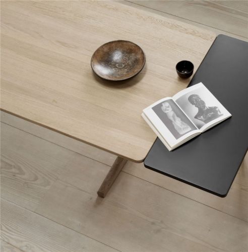 Fredericia Furniture 0290 Tillægsplade til C18 Mogensen Shaker Spisebord 40x90 cm - Sortlakeret MDF