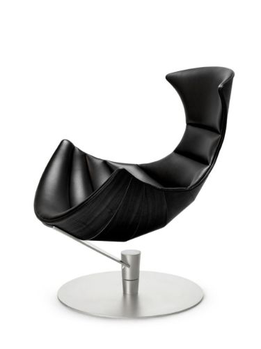 Bruunmunch The Lobster Chair SH: 39 cm - Black Oak / Chrome