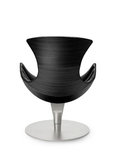 Bruunmunch The Lobster Chair SH: 39 cm – Schwarze Eiche / Chrom