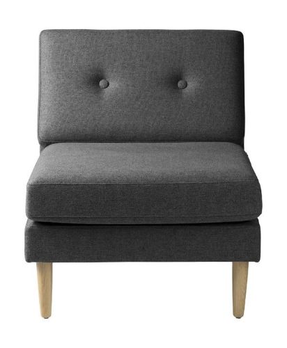 FDB Møbler L42 Firhøj Midter Sofamodul B: 70 cm - Mørkegrå