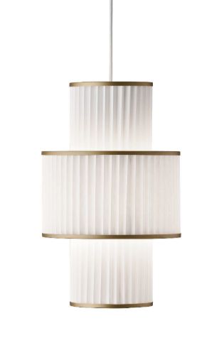 Le Klint PLIVELLO 111 Pendel Ø: 30 cm - Golden/Hvid