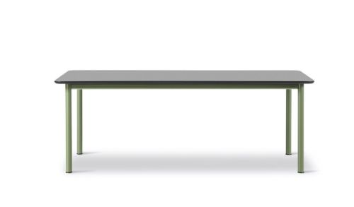 Fredericia Furniture 6631 Plan Bord 200x100 cm - Sort/Modernist Green