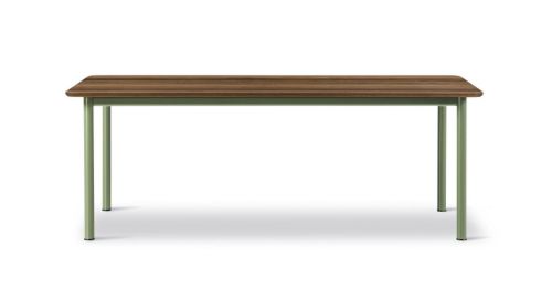 Fredericia Furniture 6631 Plan Bord 200x100 cm - Røget Eg/Modernist Green