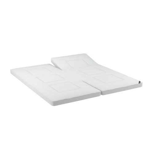GOD NAT Odin Deluxe Natur Latex 60 Vendbar Sommer/Vinter Split Topmadras 180x200cm - Hvid