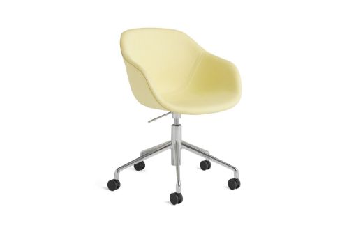 HAY AAC 253 About A Chair H: 79 cm - Polished Alu 5 Star Swivel/Gas Lift/Balder 432