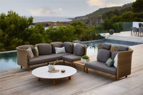 Cane-line Outdoor-Bogen Ryghynde 49x62 cm - Grå