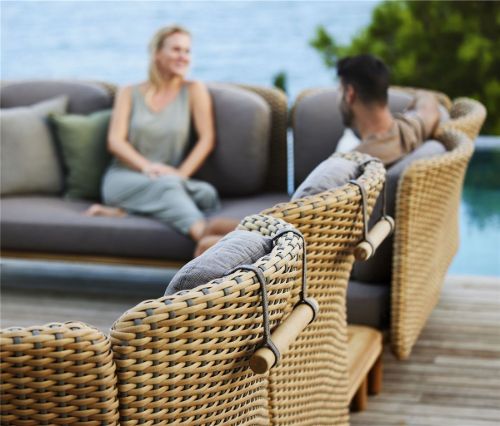 Cane-line Outdoor-Bogen Nakkepude 21x36 cm - Grå
