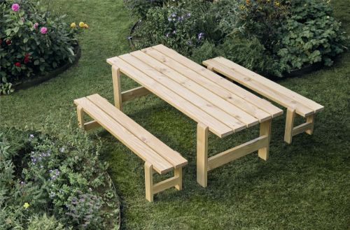 HAY Weekday Bench B: 111 cm – Lackiertes Kiefernholz