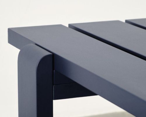HAY Weekday Bench B: 111 cm – Stahlblau