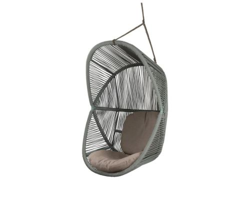 Cane-line Outdoor Hive Hængestol inkl. Reb og Hynder - Dusty Green/Taupe