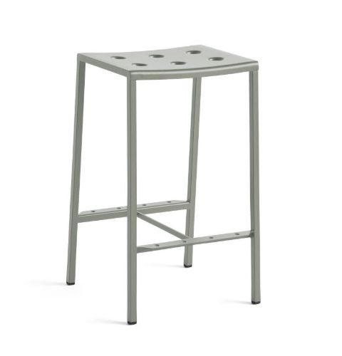 HAY Balcony Bar Stool Low H: 65 cm - Desert Green
