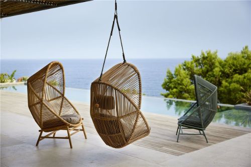 Cane-line Outdoor Hive Hängematte inkl. Rahmen und Kissen – Teak natur/Taupe