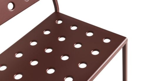 HAY Balkon-Loungebank L: 113,5 cm – Eisenrot