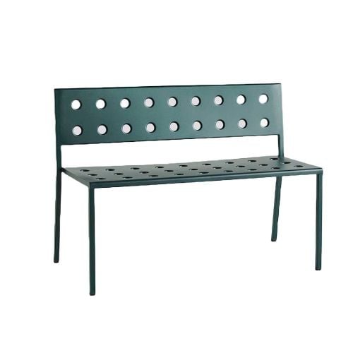 HAY Balcony Dining Bench L: 114 cm - Dark Forest OUTLET