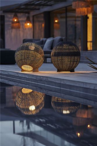 Cane-line Outdoor Illusion Rund Lampe Ø: 51 cm - Dunkelgrau