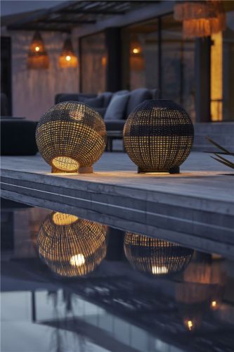 Cane-line Outdoor Illusion Rund Lampe Ø: 51 cm - Taupe