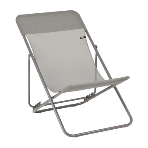 Lafuma Maxi Transat Colorblock Loungestol SH: 33 cm Batyline ISO - Terre