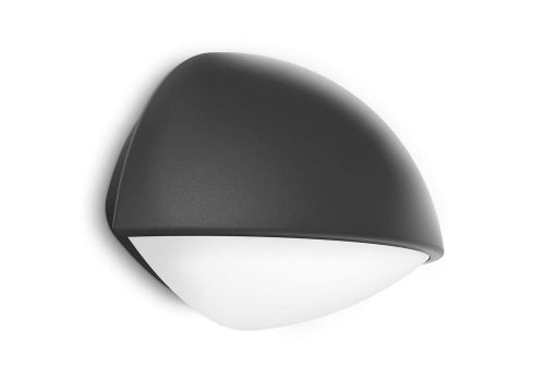PHILIPS Dust Wandleuchte H: 12 cm - Anthrazitgrau/Aluminium
