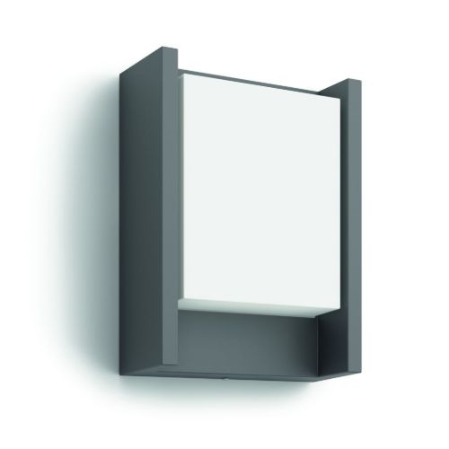 PHILIPS Arbor Wandleuchte H: 22,1 cm – Anthrazitgrau/Aluminium