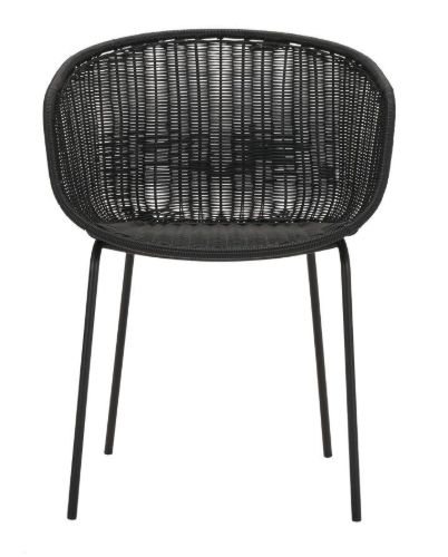 House Doctor Hapur Sessel SH: 46 cm - Schwarz