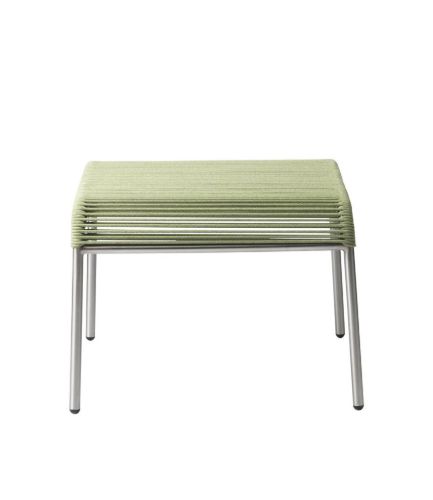 FDB Møbler M20S Teglgård Snore Skammel 36x50x50 cm - Rustfrit Stål/Grøn Meleret