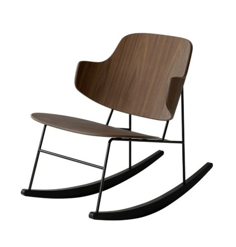 Audo Copenhagen The Penguin Schaukelstuhl SH: 42 cm – Walnuss