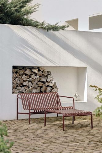 HAY Palissade Lounge Sofa L: 139 cm – Eisenrot