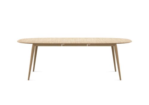 Bruunmunch PLAYdinner Lamé Esstisch mit Verlängerung 180x105 cm - Weiß geölte Eiche