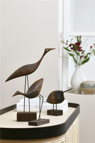Warmer nordischer Schnabelvogel Niedriger Reiher 19x20,5 cm - Røget Eg