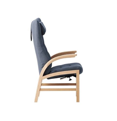 Farstrup Cantate 6011 Sessel SH: 38 cm – Eiche/Staubblau