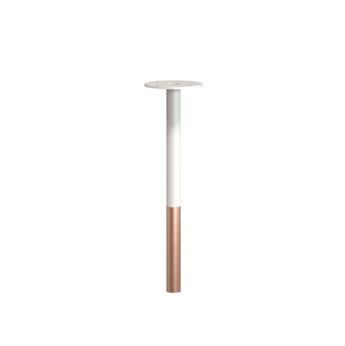 FROST BUKTO Bordben 360 H: 36,4 cm - Mat Hvid/Børstet Kobber