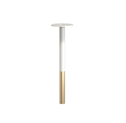FROST BUKTO Bordben 360 H: 36,4 cm - Mat Hvid/Børstet Guld