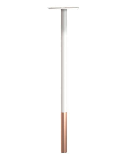 FROST BUKTO Bordben 710 H: 71,4 cm - Mat Hvid/Børstet Kobber