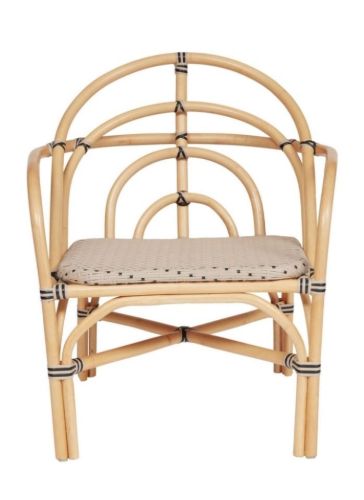 OYOY Momi Outdoor Chair SH: 43 cm - Nature/Clay OUTLET