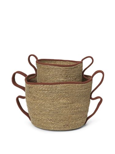 Ferm Living Verso Körbe 2er-Set – Ziegelstein