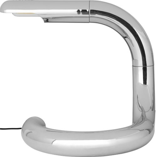 GUBI Aspide Table Lamp H: 28 cm - Chrome