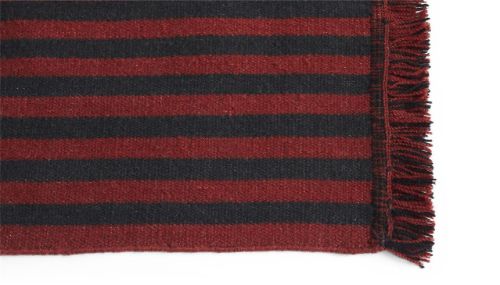 HAY Stripes And Stripes Wolle 52x95 cm - Kirsche
